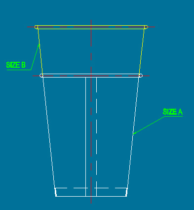 same bottom paper cup