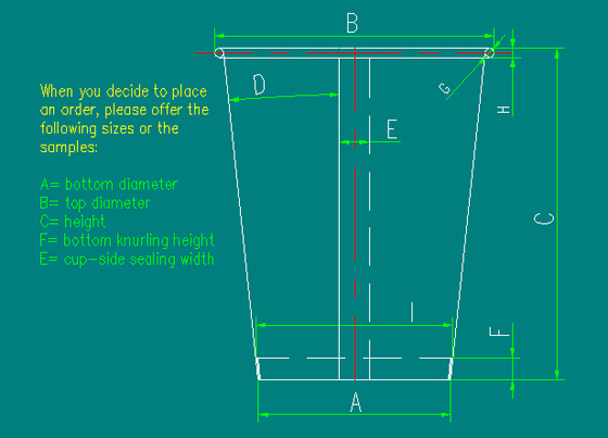 paper cup dimensions,cups sizes